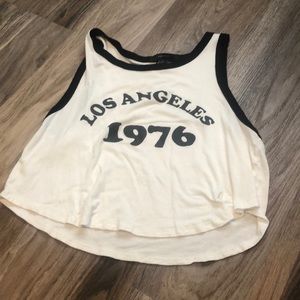 White and black tank top